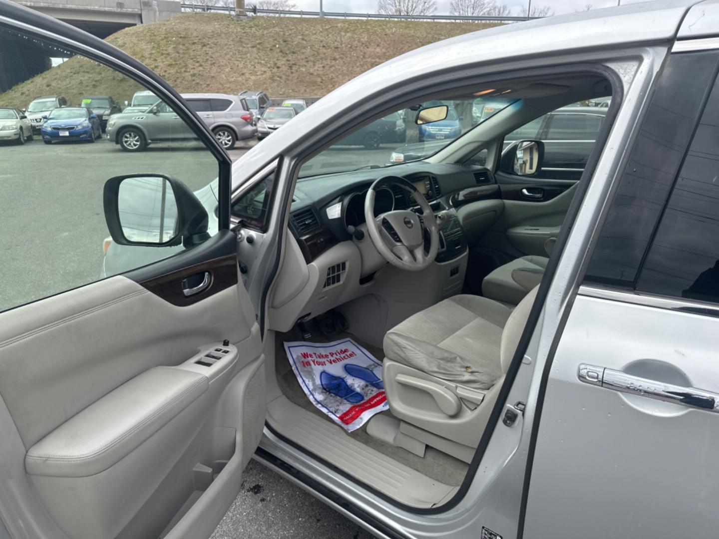 2012 Silver Nissan Quest 3.5 S (JN8AE2KP9C9) with an 3.5L V6 DOHC 24V engine, Continuously Variable Transmission transmission, located at 5700 Curlew Drive, Norfolk, VA, 23502, (757) 455-6330, 36.841885, -76.209412 - Photo#5